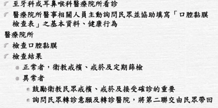 ​口腔黏膜檢查​方式